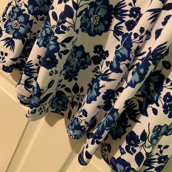 Blue Floral Dress - Picture 4 of 5